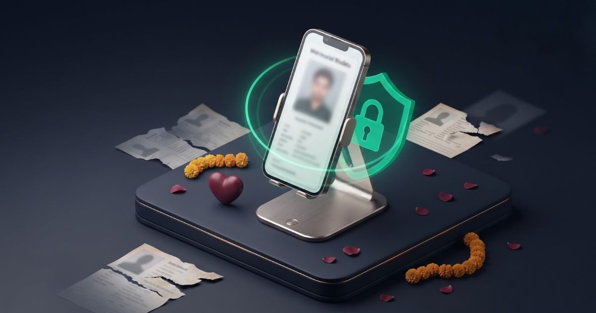 Bangladeshi traditional matchmaking biodata privacy risk and secure photo protection concept on Match Media